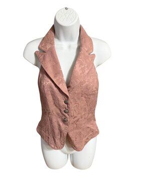 Bebe Pink Brocade Halter Neck Vest from Sony Studios Costume Dept